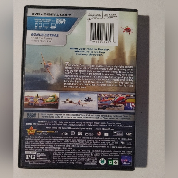 5/$10-10/$20 Disney Planes DVD Preowned - Picture 2 of 3